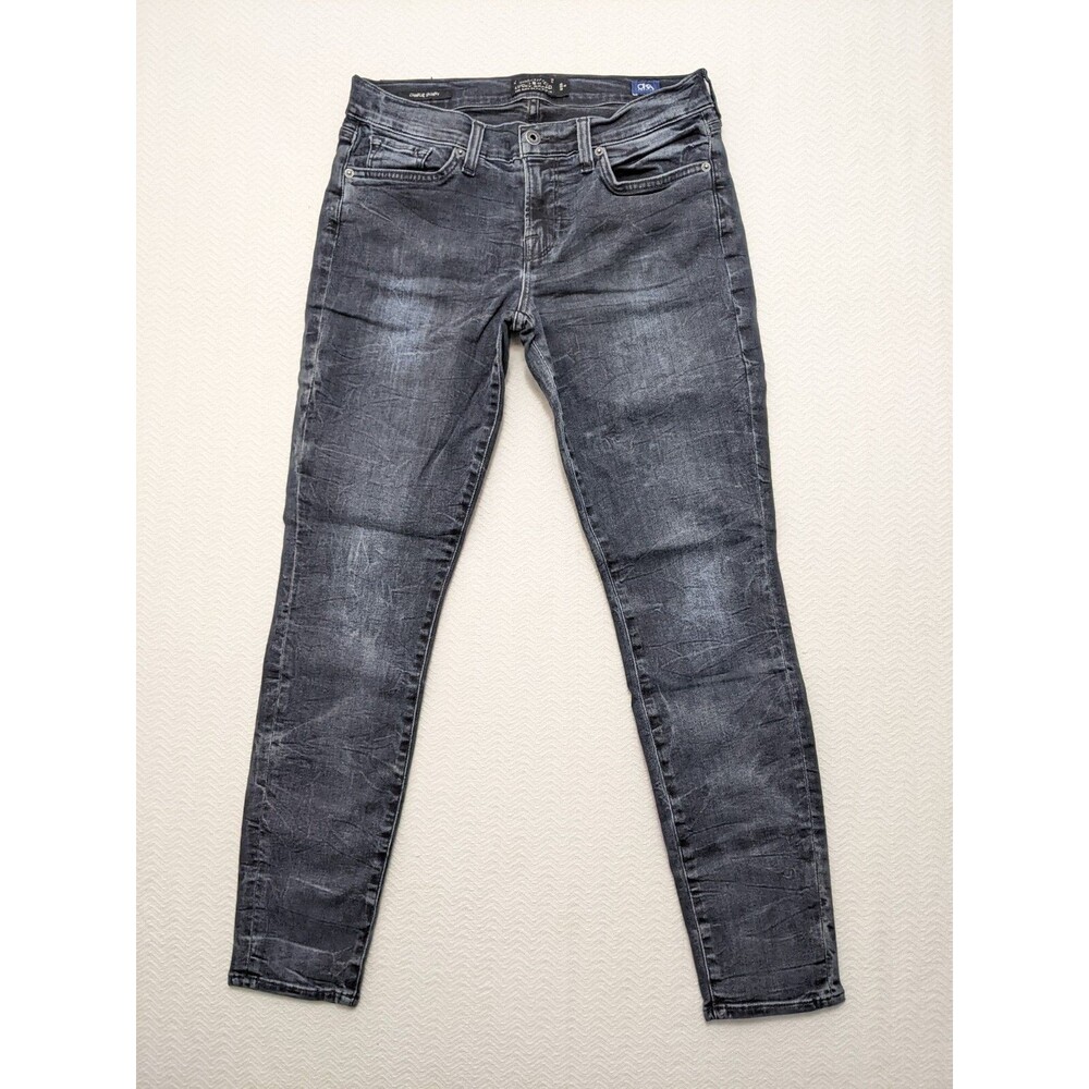 Lucky Brand Sz 8/29 Charlie Skinny Jeans Dark Wash Midrise Dark Blue Gray Womens